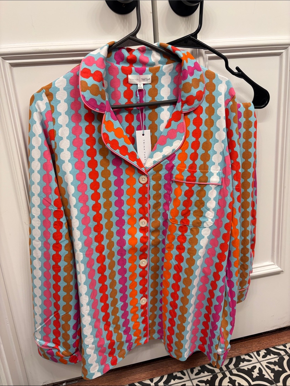 Women’s Bedhead Pajama/Trina Turk set. Organic cotton. Small.